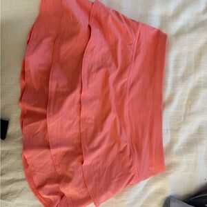 Coral Pink Layered Athleta athletic Skirt